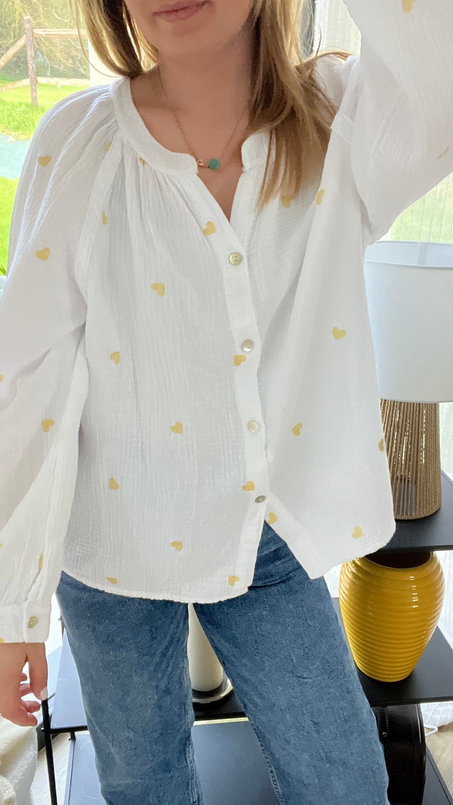 Blouse gaze de coton