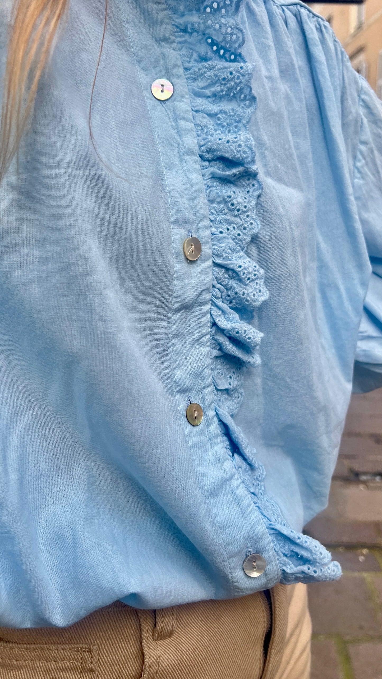 Blouse bleue