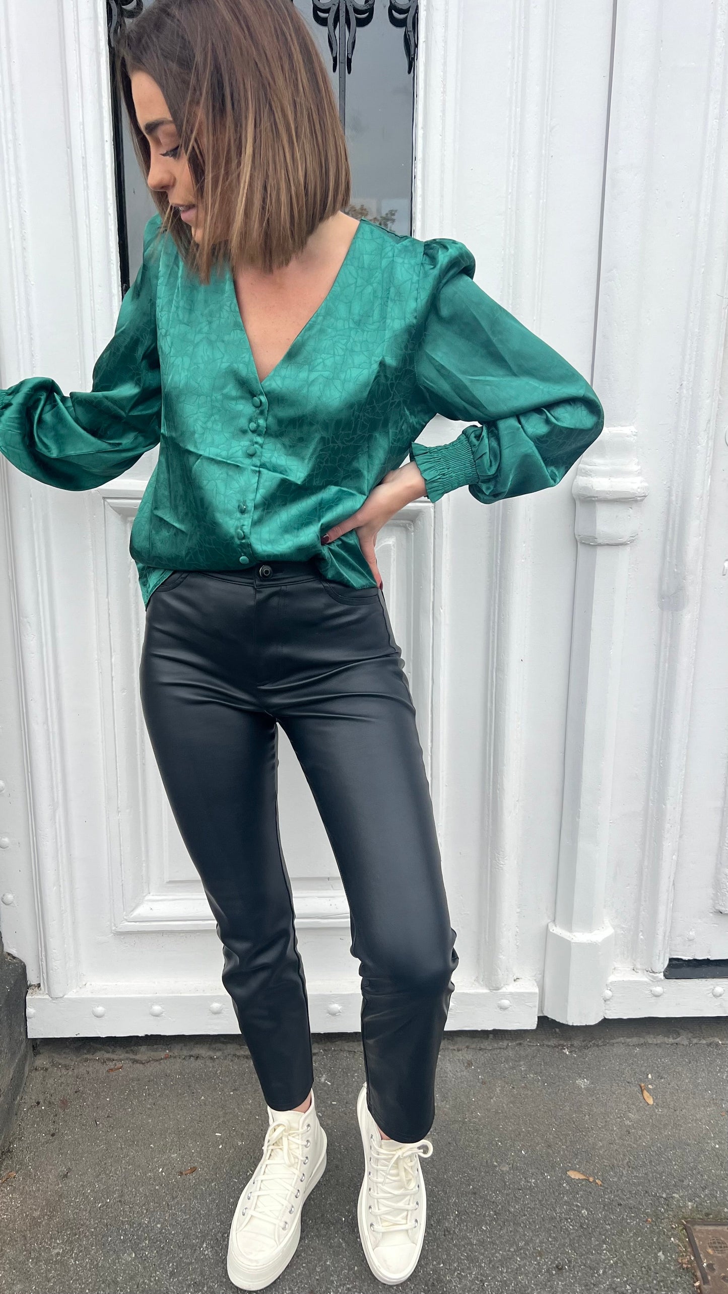 BLOUSE VERTE - Abby